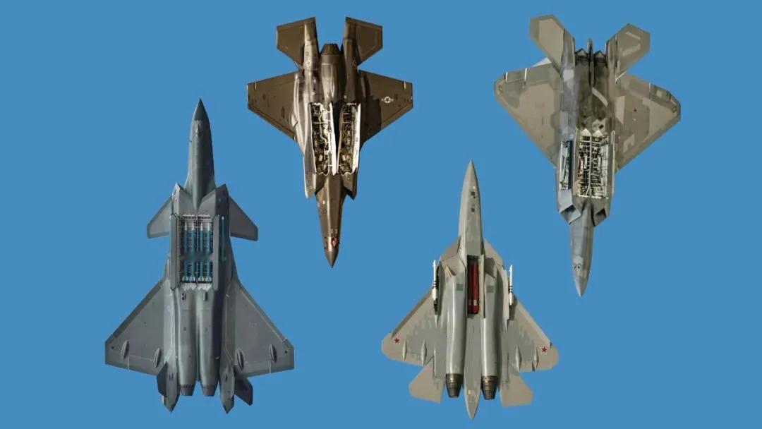 世界4型五代机开弹舱对比，歼20的含金量还在上升! 正所谓，颜值就是战斗力，