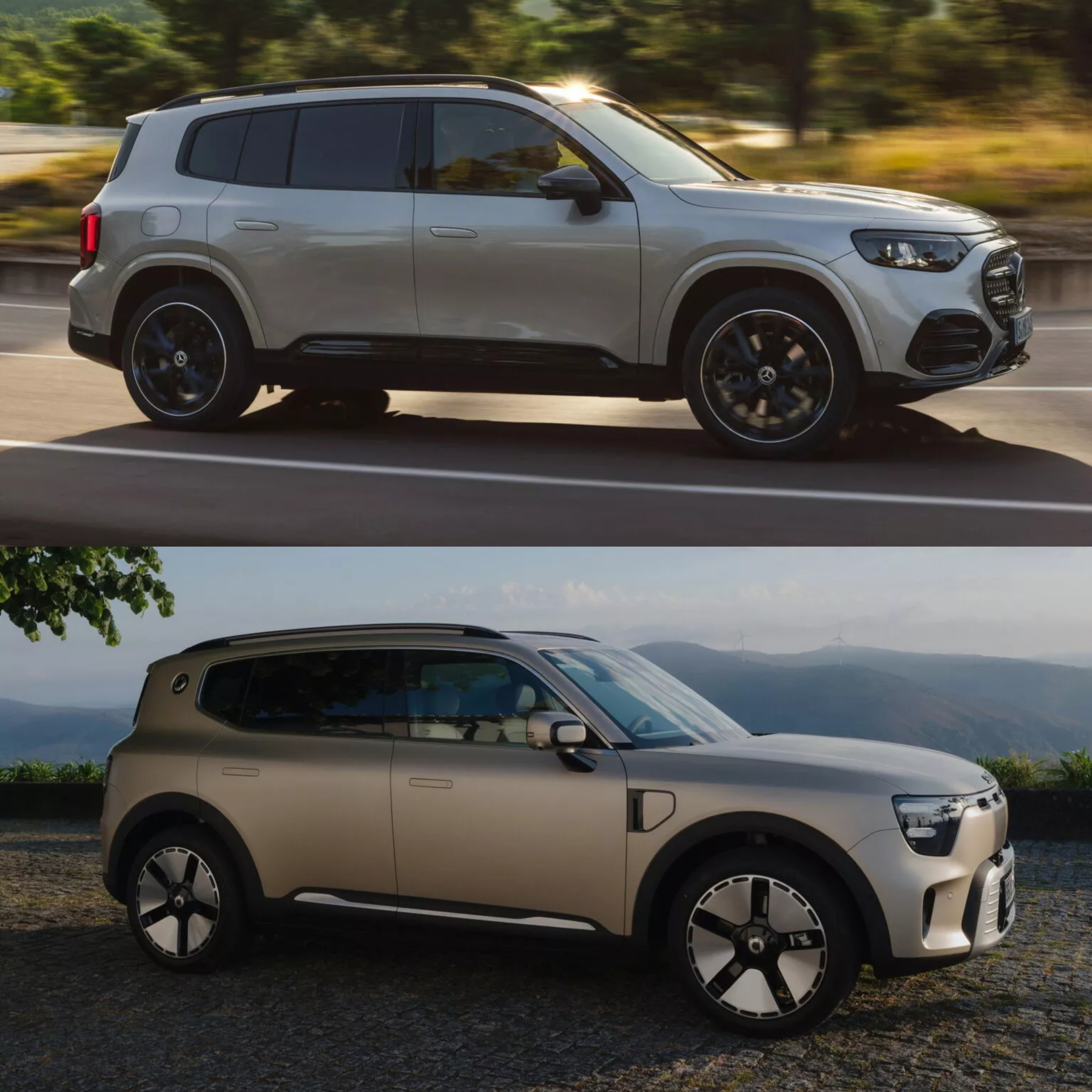 一天一张文艺照虽然新GLB和Smart5号诞生自两个完全不同的平台，但这俩车