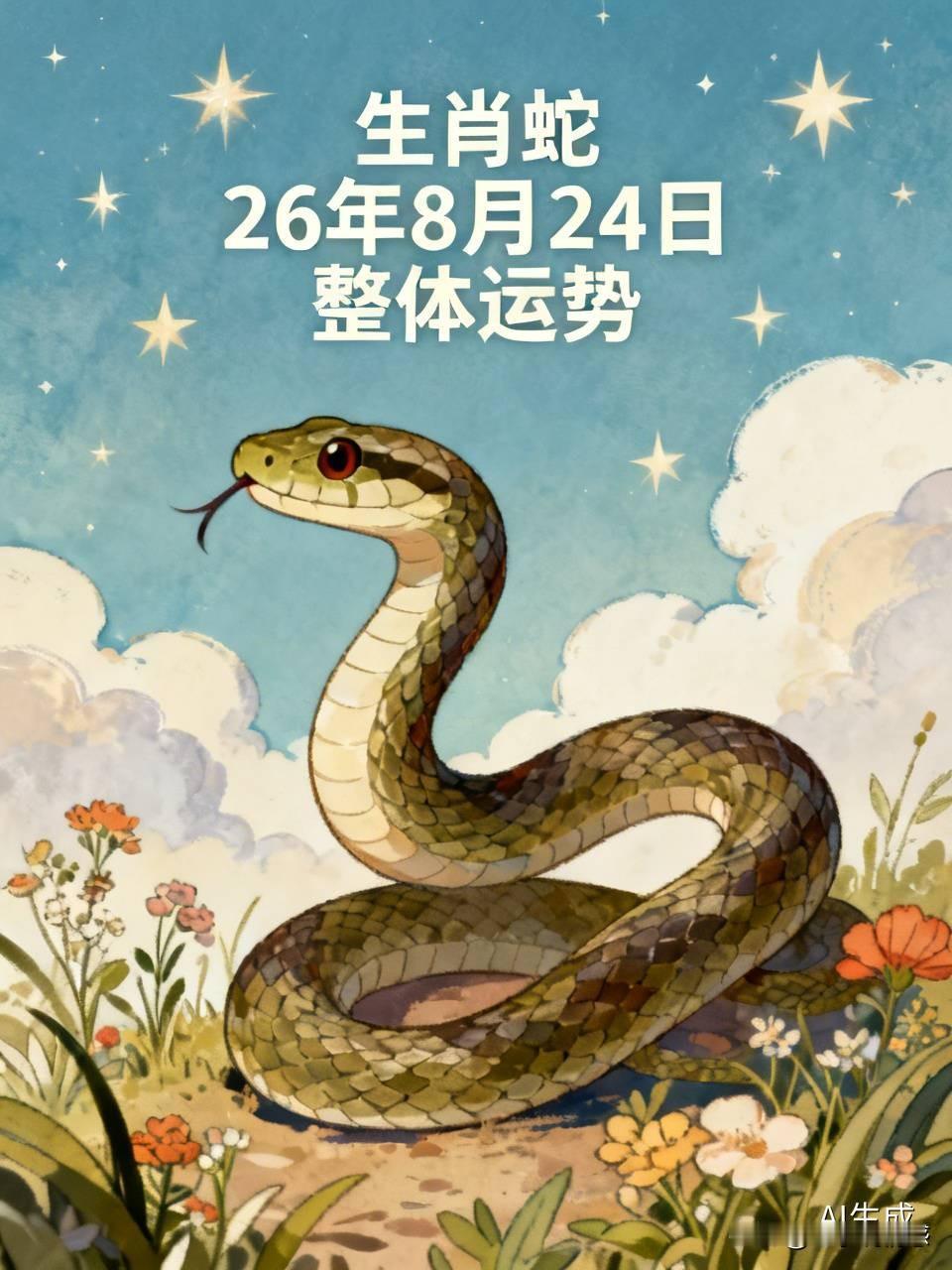 嘿，要说生肖蛇在26年8月24日的整体运势，还挺有意思。事业上，可能会遇到个小挑