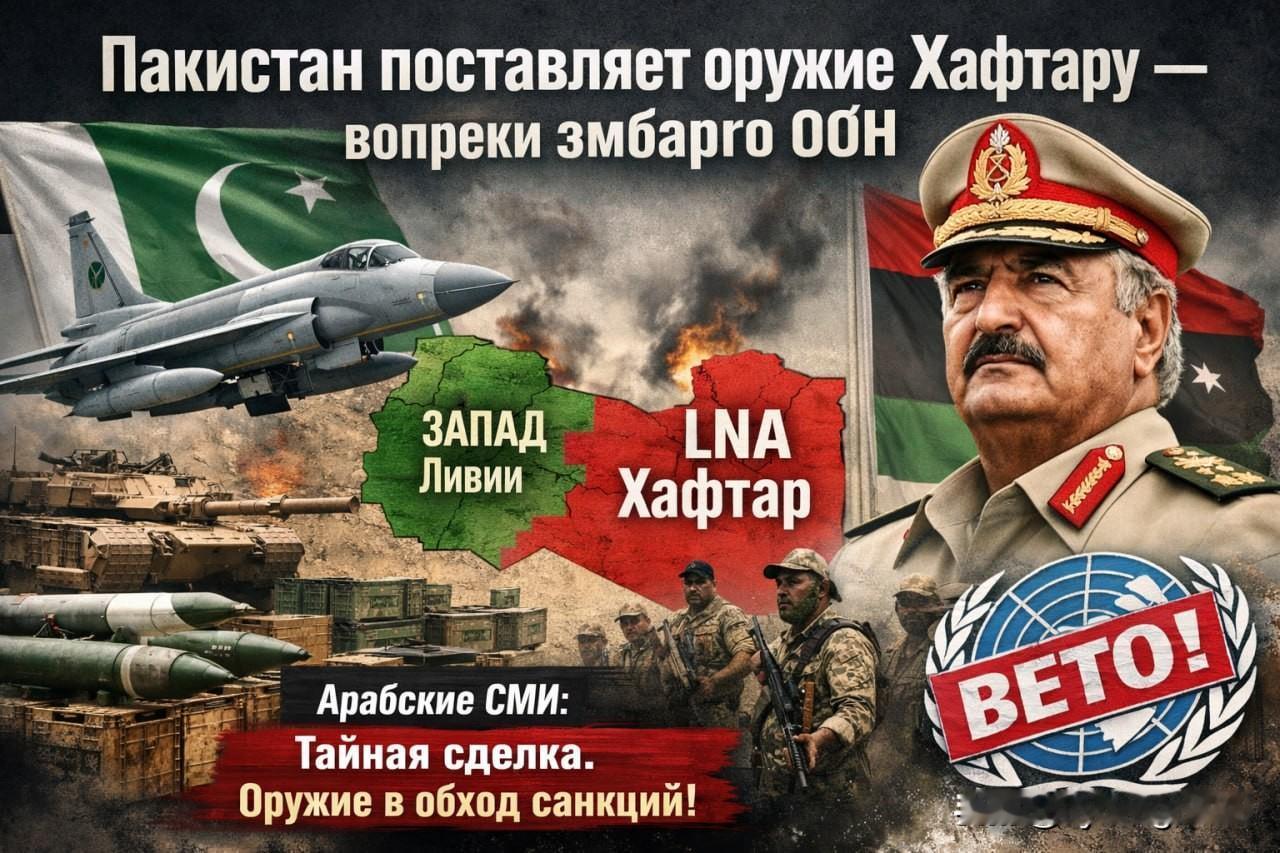 🇵🇰🇱🇾巴基斯坦介入利比亚：阿拉伯媒体报道向哈夫塔尔提供武器2025