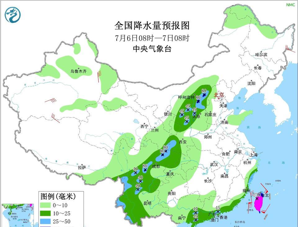 昨日今晨，主要的降水区域集中在东北西南以及东南沿海一带，其中在辽宁吉林黑龙江以及