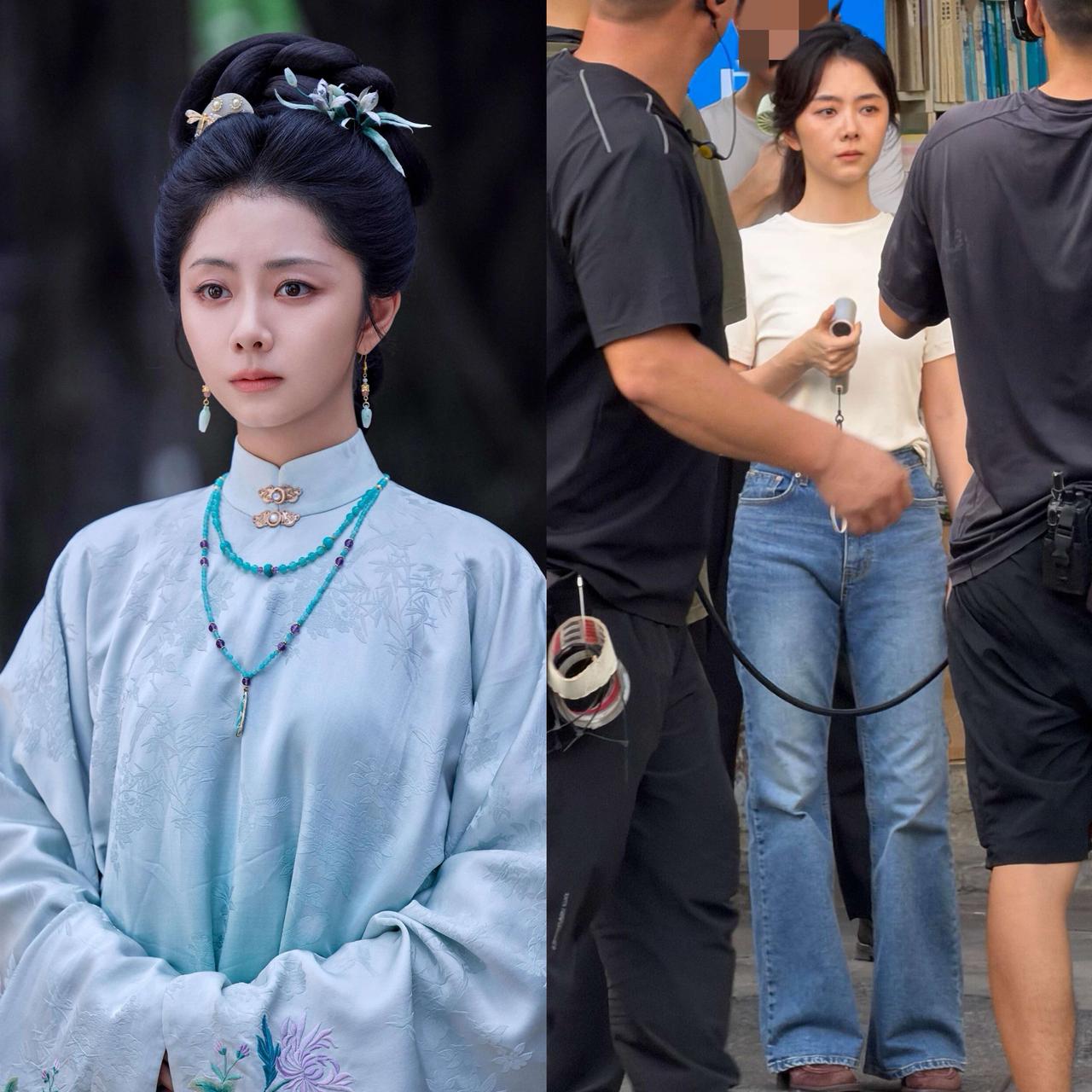 我妹妹之前在福建见到过谭松韵，她说了一个大实话，说谭松韵根本不是电视上的那样