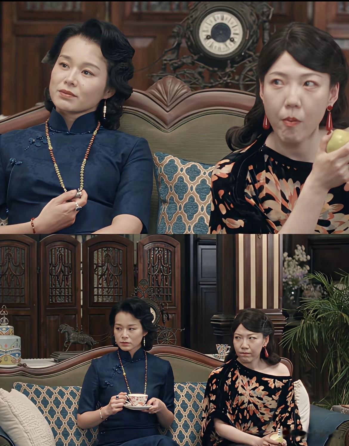 吴莫愁多少有点吃亏，长相偏老成，脸长法令纹深。明明她和胡杏儿相差13岁，在剧中饰