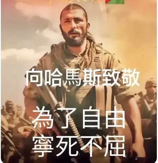 竟有网友向哈马斯致敬？为了自由宁死不屈，前赴后继勇于牺牲，继承先烈遗志，不忘血海