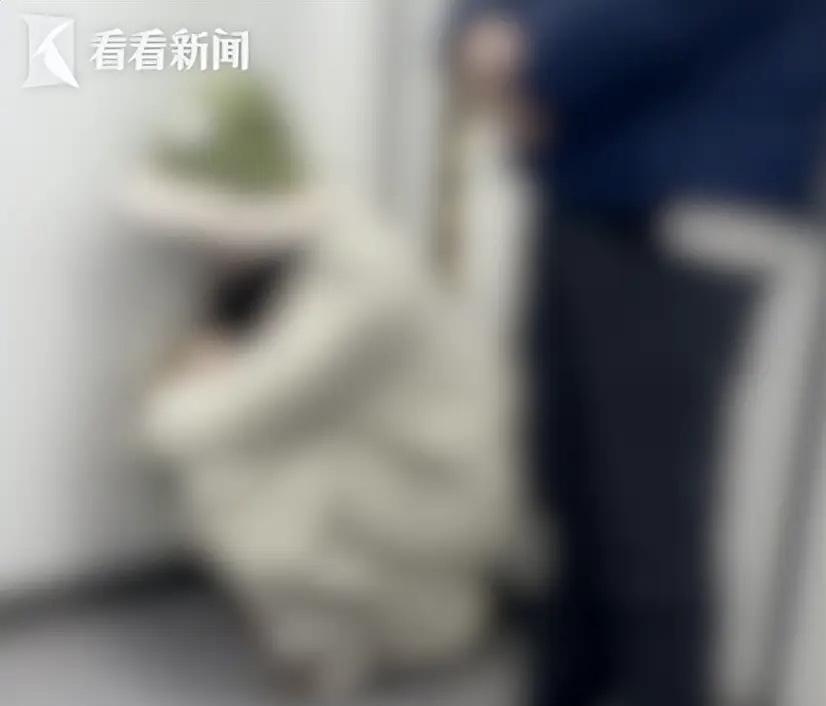 上海，女子早高峰坐地铁时身体不舒服，就蹲坐在车厢里，没想到，地铁进站时发生晃动，