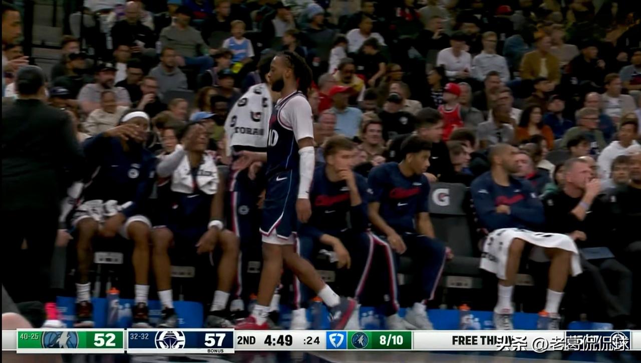 快船二当家加兰真是越来越如鱼得水了！在今天快船主场以153：128大胜森林狼的比