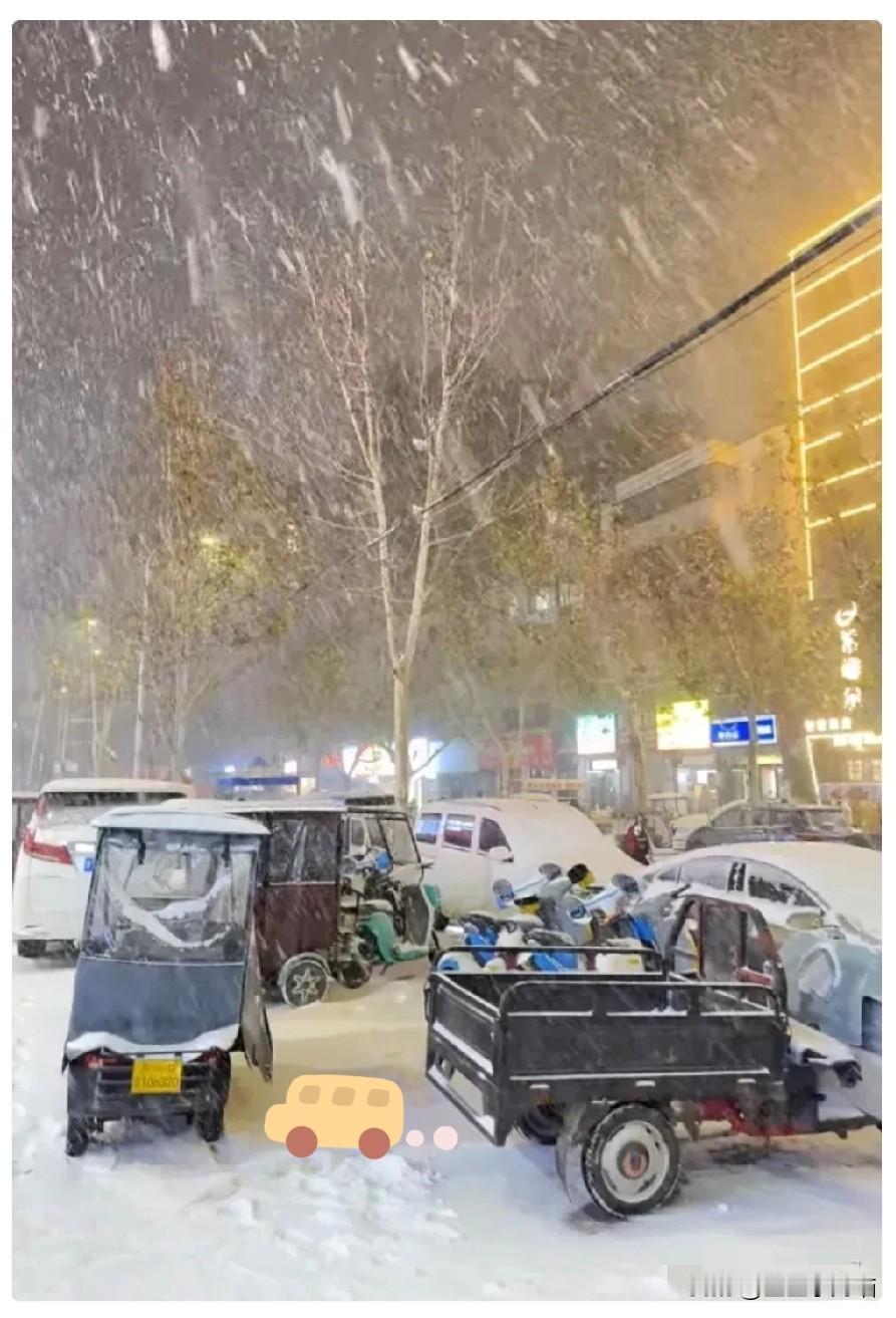 我滴妈呀！河南这场大雪，算是把中年人的狼狈全抖落出来了。昨天积雪得有10公