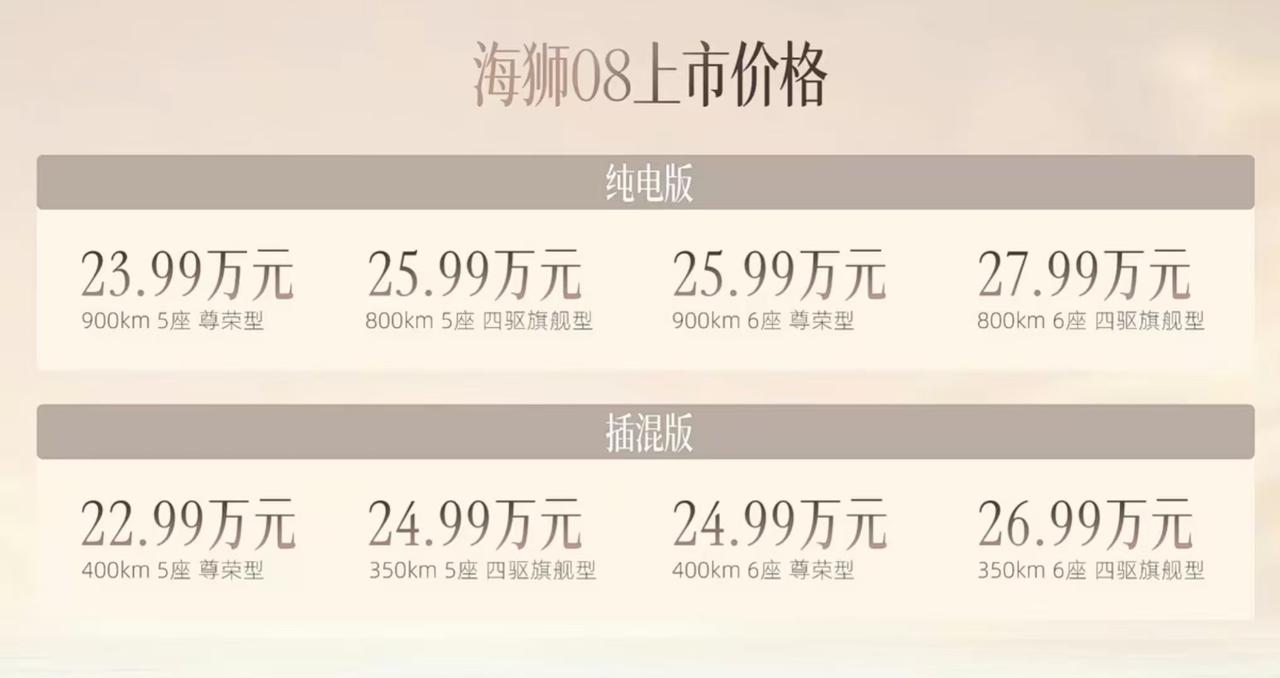 22.99万起，比亚迪海狮08上市，王阳代言，标配空悬后轮转向比亚迪海狮09月