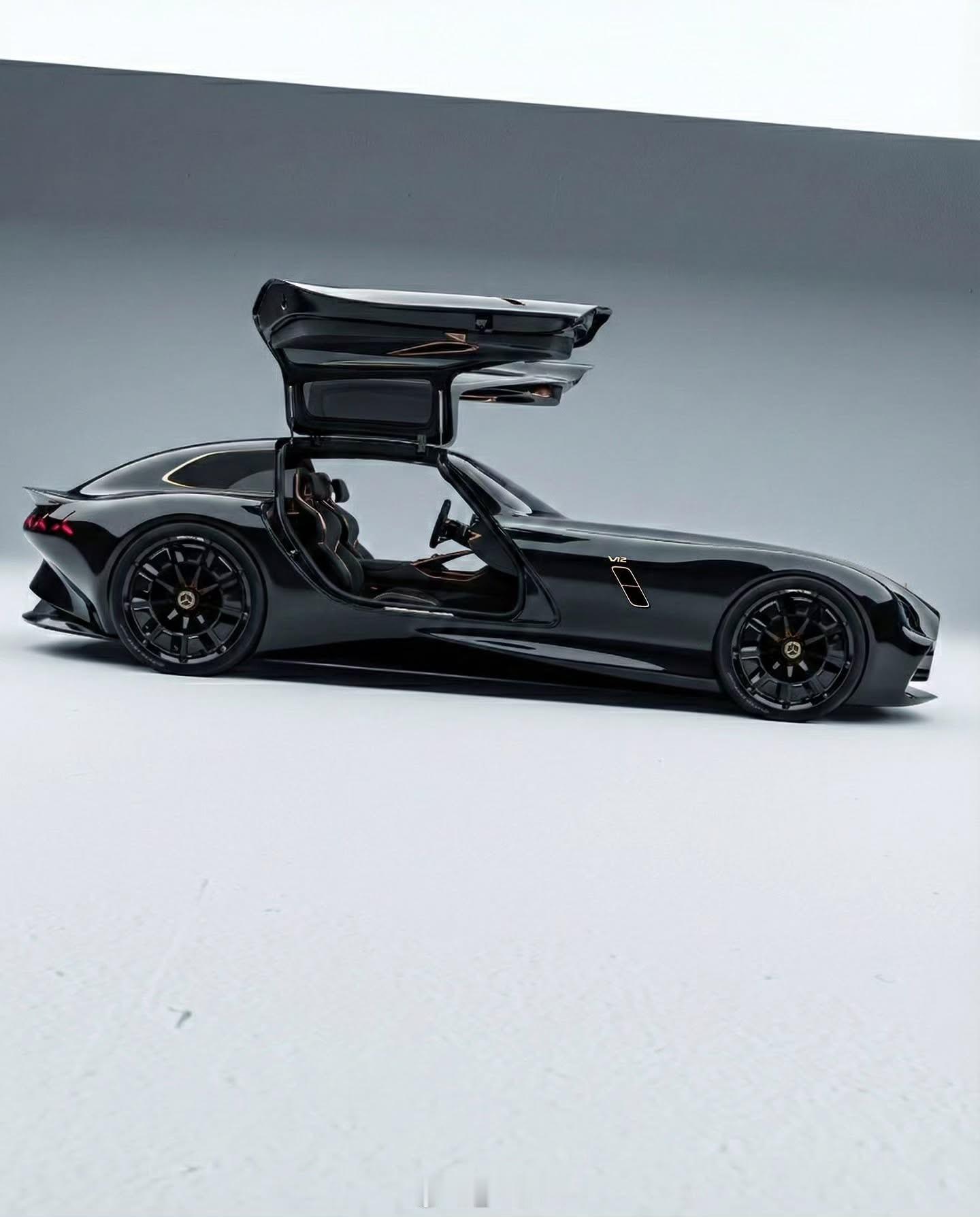 奔驰全新猎装车概念设计鸥翼门就是奔驰经典设计的封神，不回归真是一种浪费，下面融