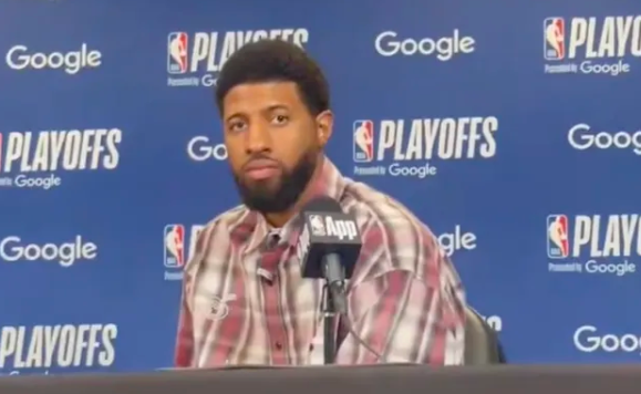 NBA季后赛首轮G1，76人以91-123惨败给凯尔特人。赛后保罗-乔治谈及球