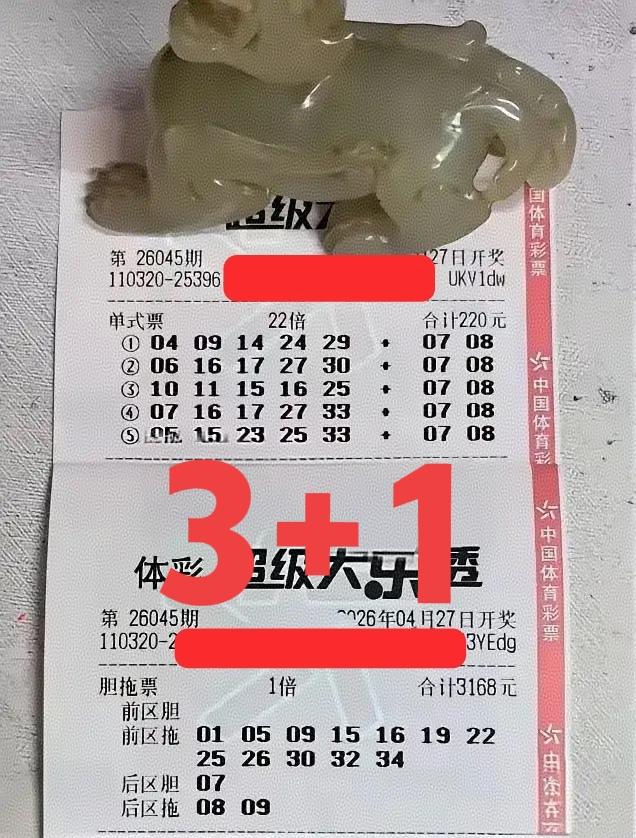 倍投票废了，大复式却中了3+1，但是不知道有没有回本呢？简直太不容易了