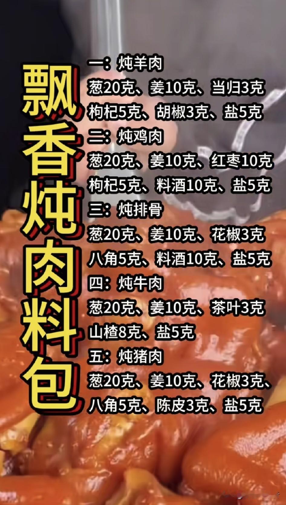 你还知道哪些独特的炖肉配方呢?解锁炖肉新境界，独特配方大揭秘！谁懂