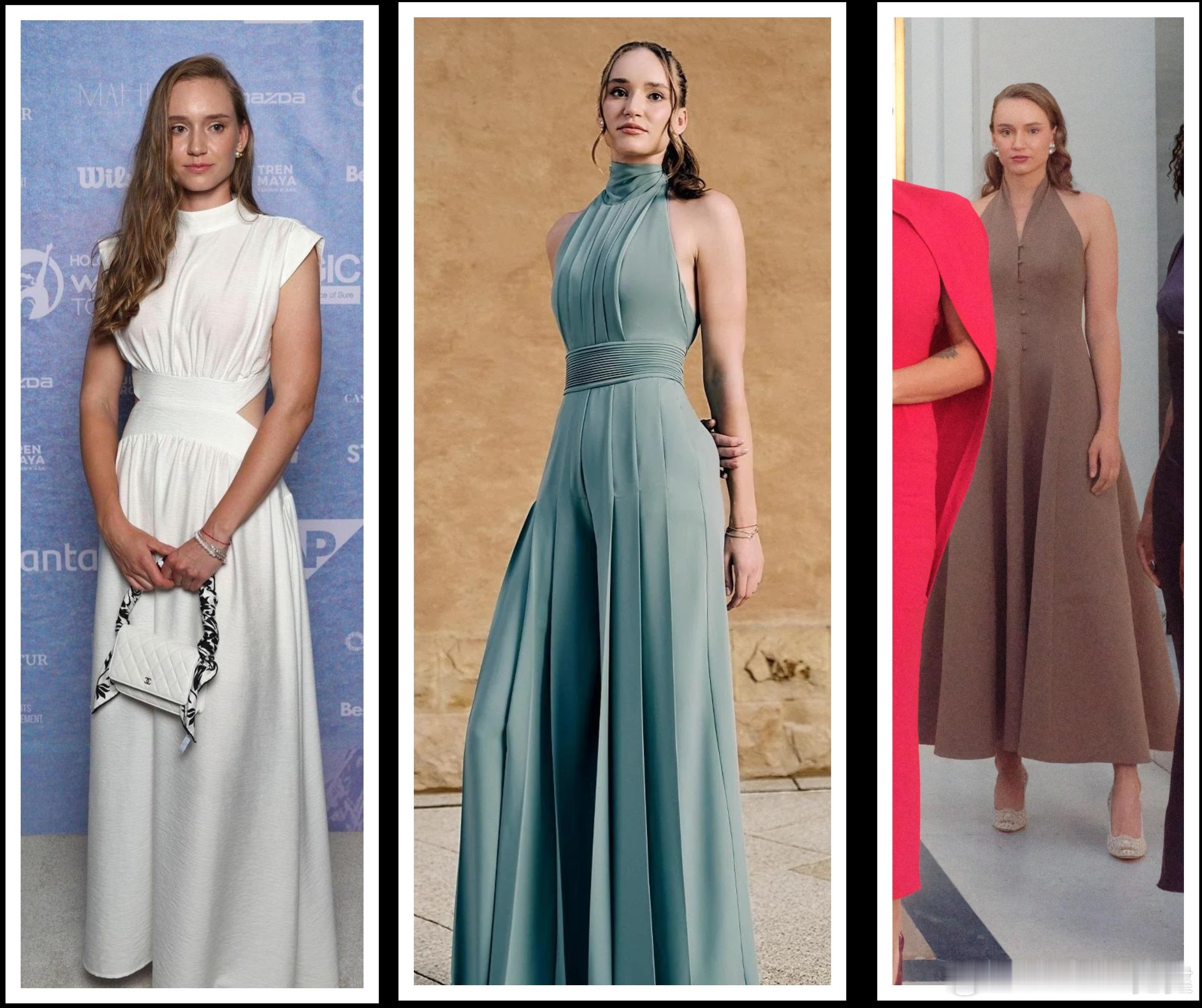 莱巴金娜2023、2024、2025年总决赛造型，哪一年最美？wta年终总决赛大