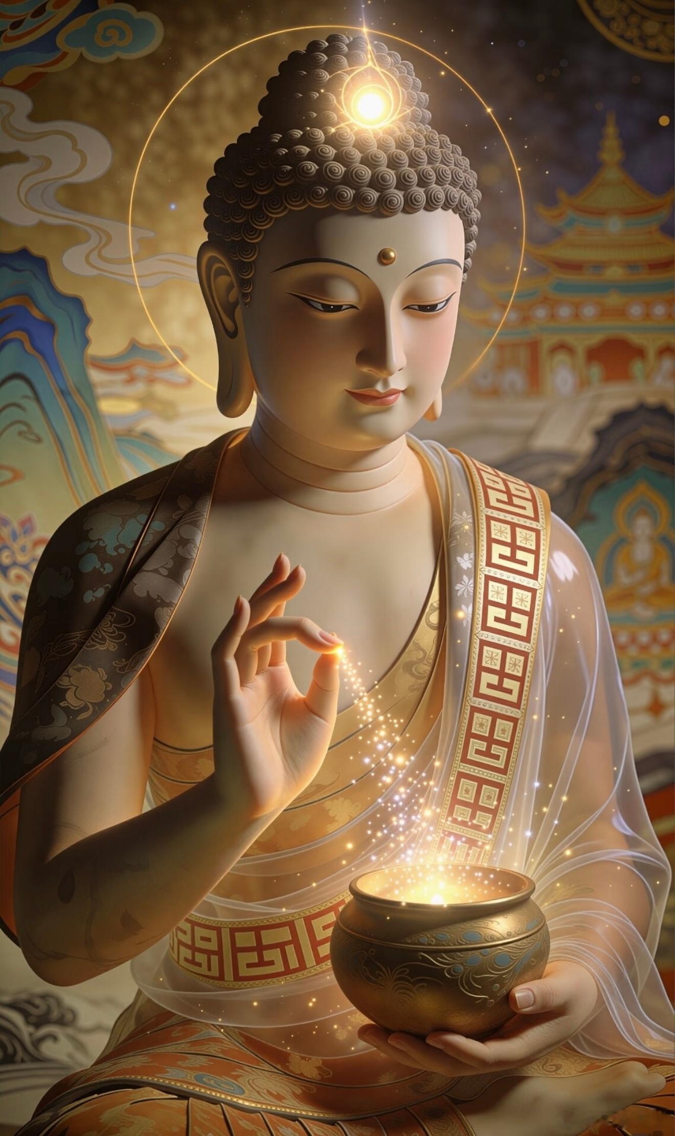 见佛祈福，焚香静心一炷清香敬献诸佛，放下俗世浮躁执念。愿佛光庇佑家人身康体健，远
