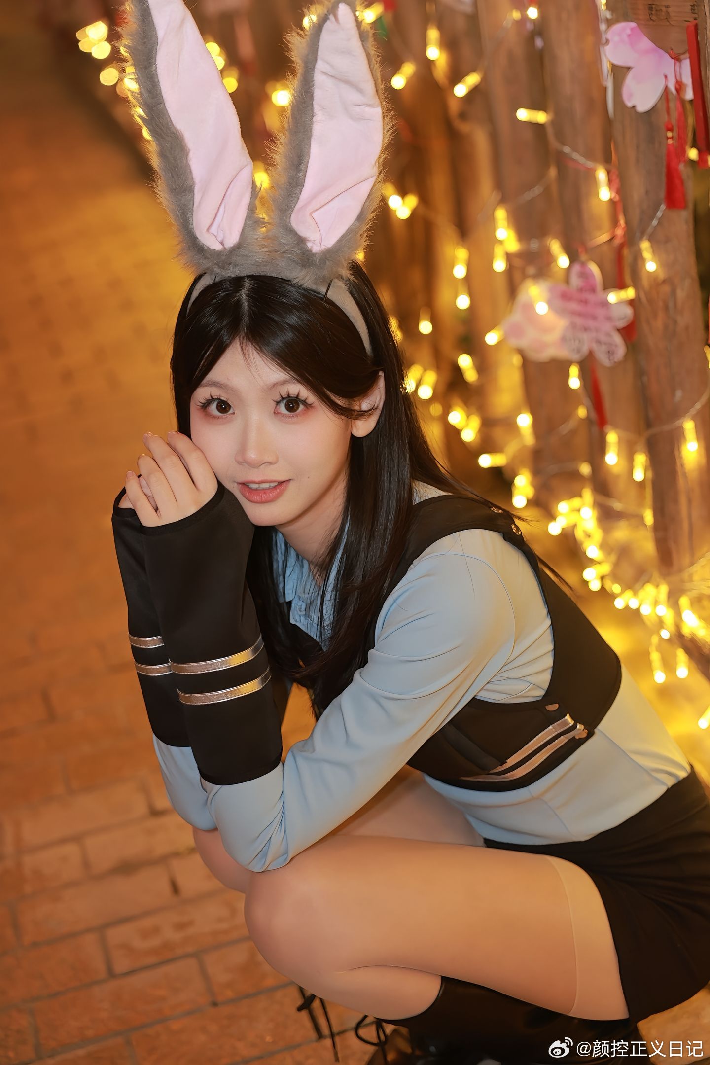 人像摄影兔子警官美女绘梦长廊