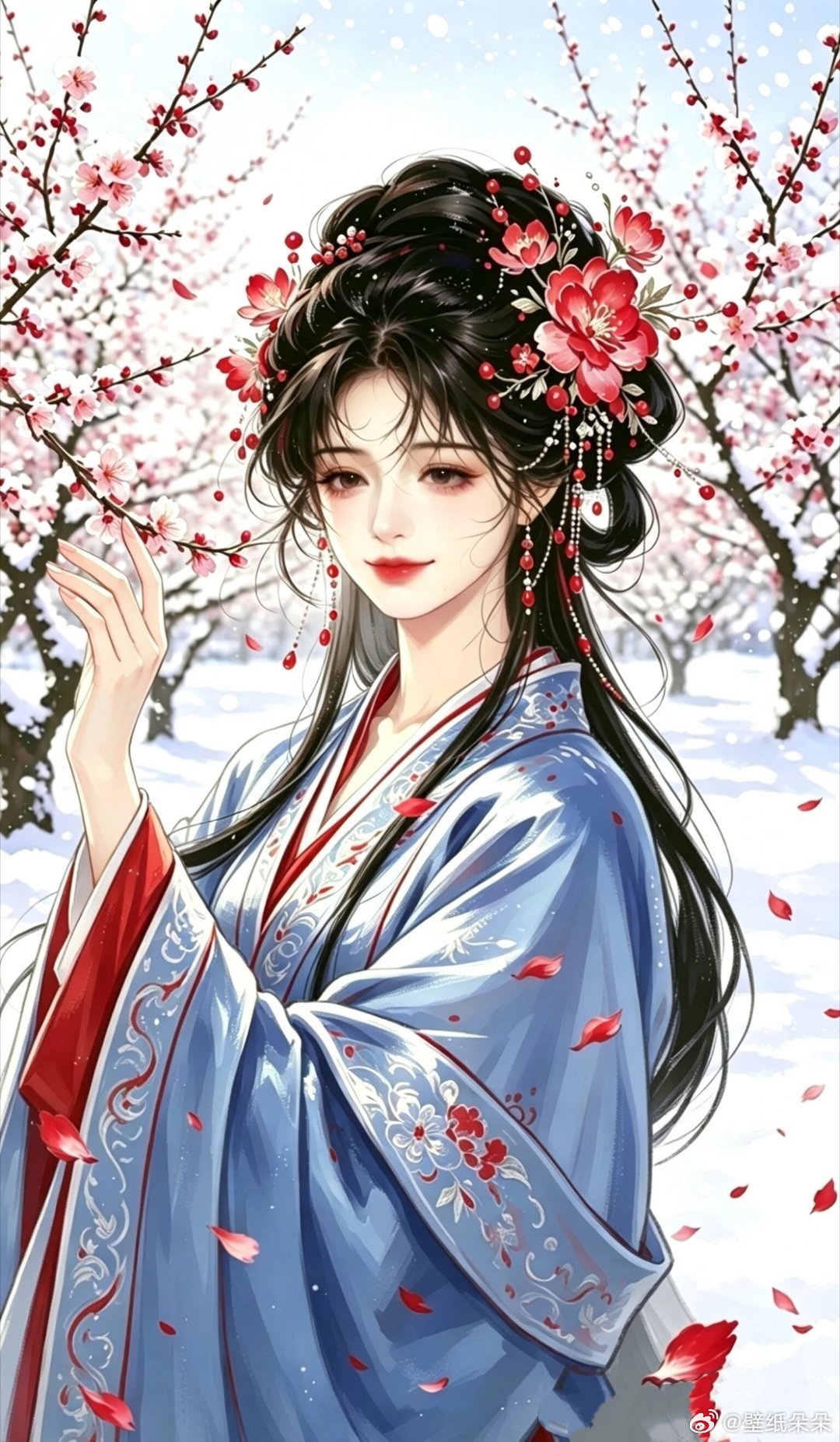 美轮美奂汉服女生古风壁纸