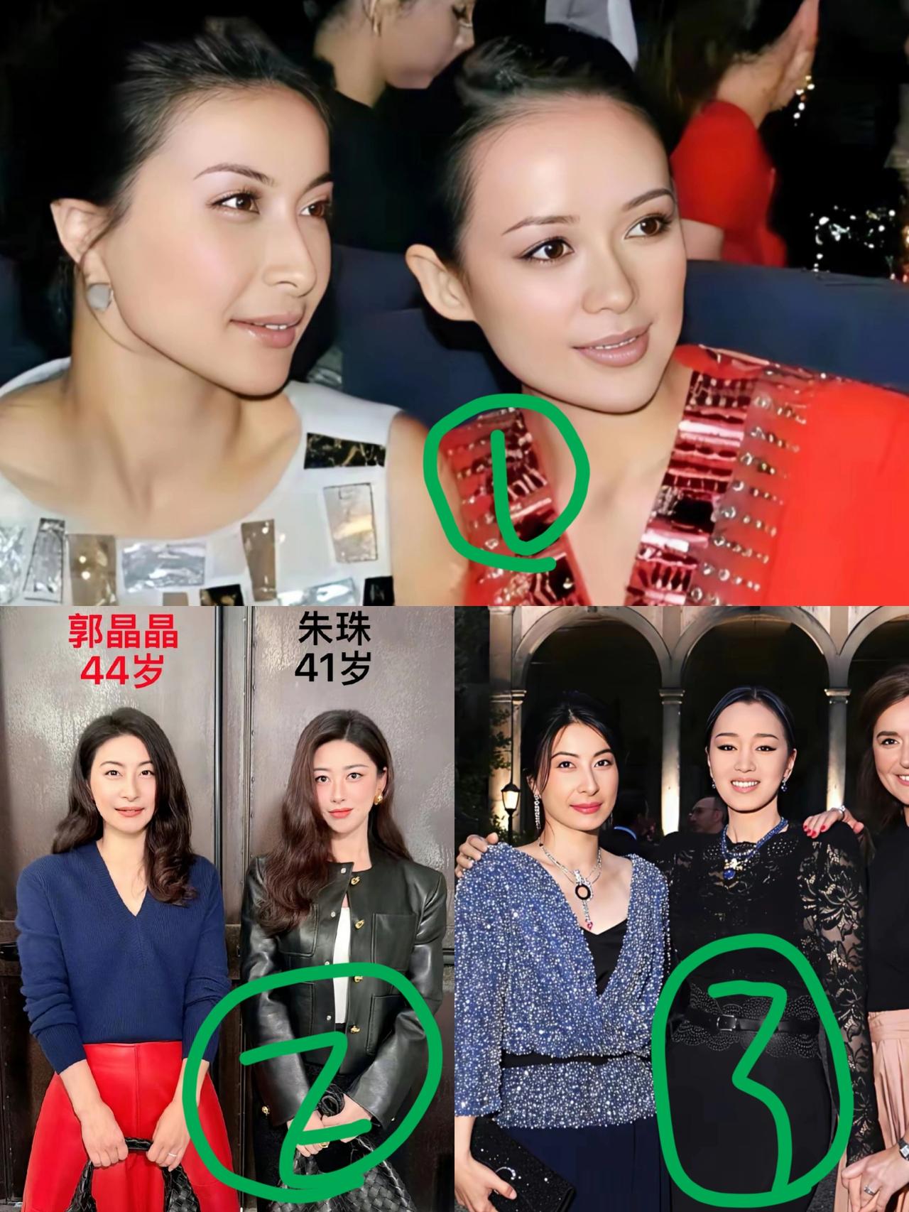 奇了怪了，郭晶晶并不是很漂亮，但她不论和哪个明星同框，都不落下风，郭晶晶居然不