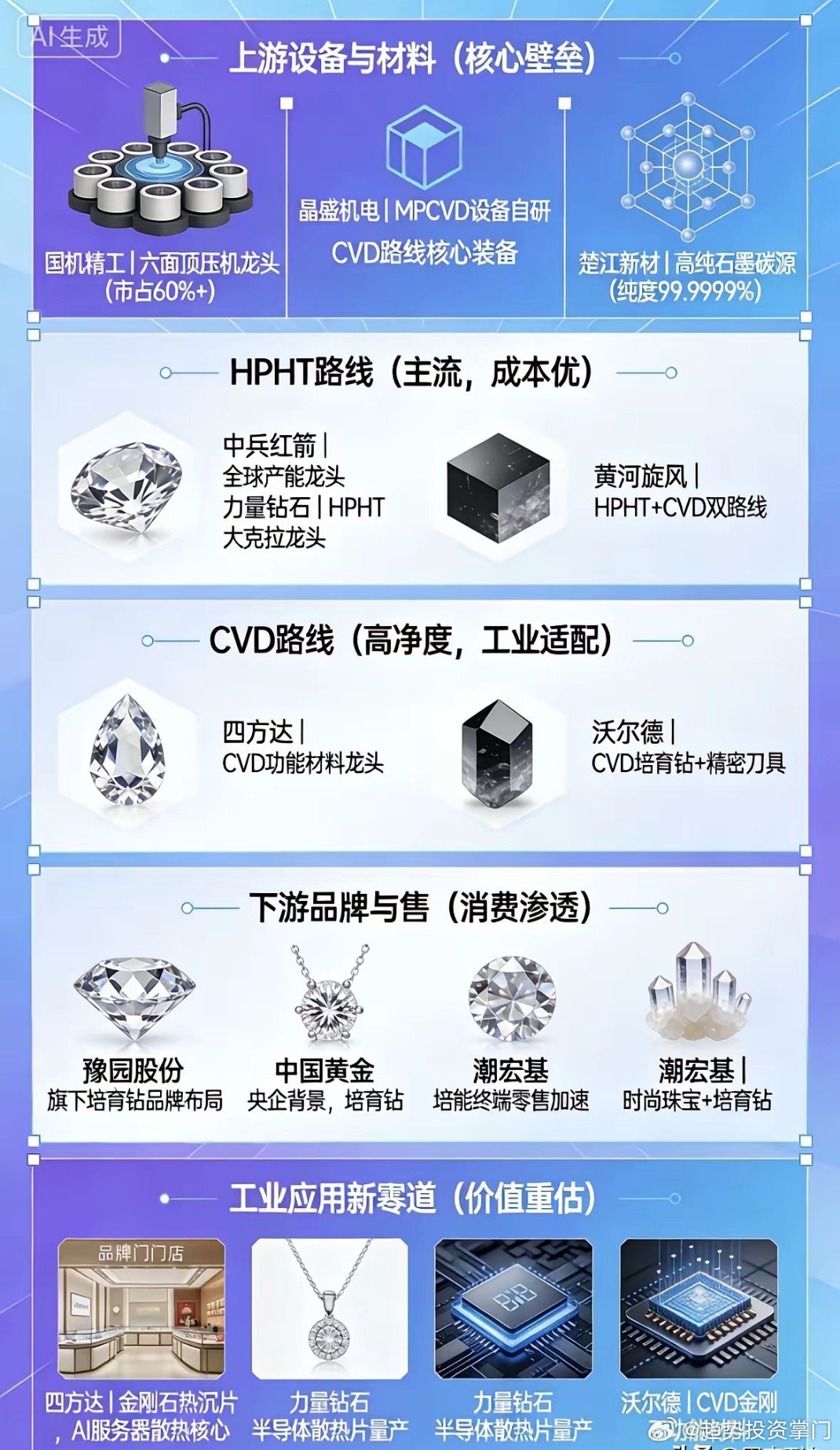 培育钻石全产业链一、上游设备/材料-国机精工：六面顶压机龙头，市占60%+-