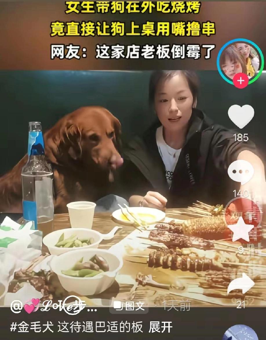 又是烧烤店，又是铁签子烤串喂狗…类似事件一再发生，店家损失巨大（销毁+停业），但