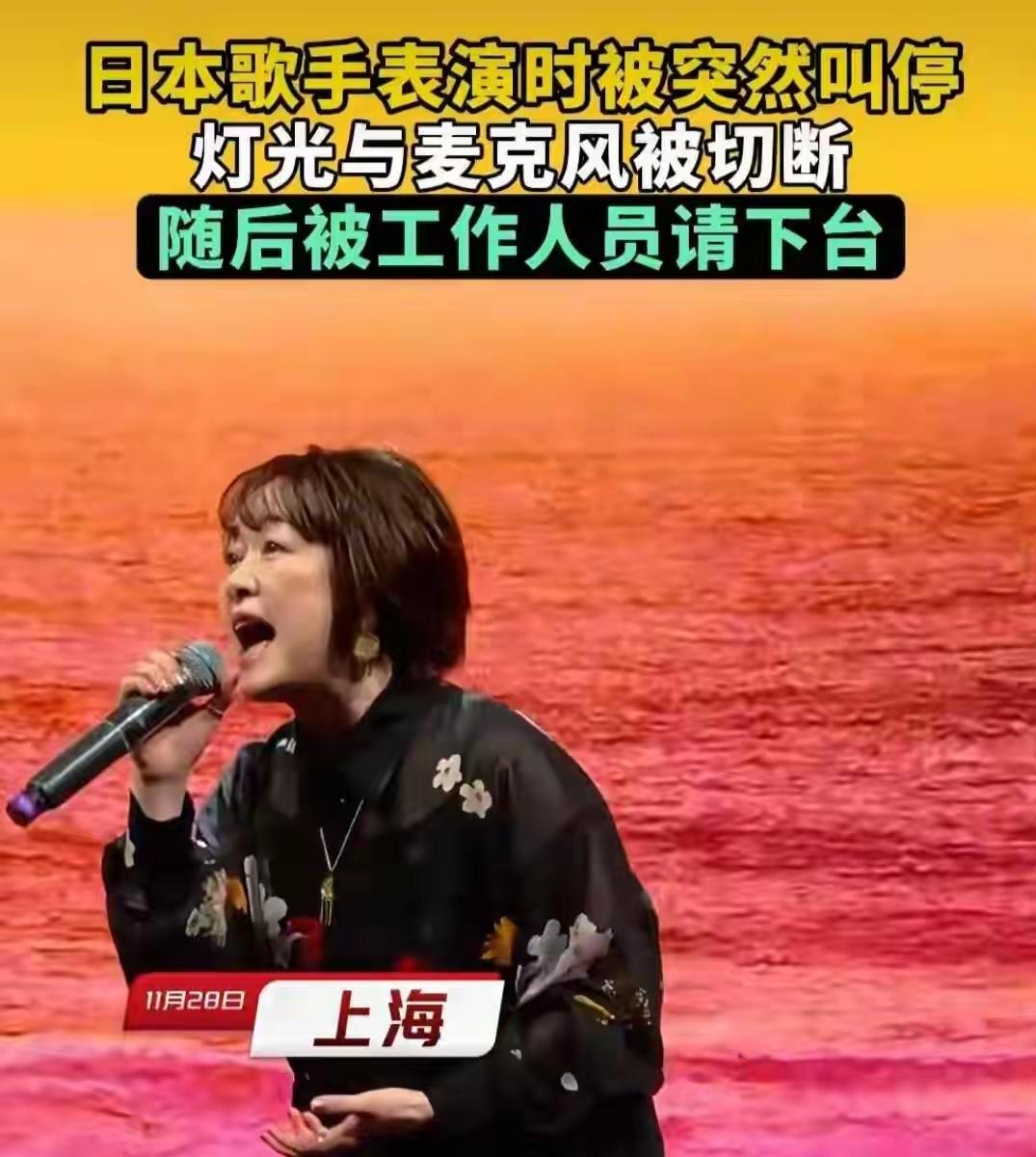 上海演唱会，歌手正唱到高潮部分，灯光突然全黑，现场一片哗然。灯光一黑，歌手懵