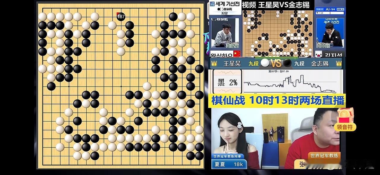 🔥🔥首届世界棋仙战首日最新战报🆕⬇️⬇️世界棋仙战战况激烈！目前王星昊