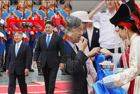 蒙古这是故意的吧。近日，日本德仁天皇访问蒙古时，蒙古仪仗队的选拔标准引起了不少