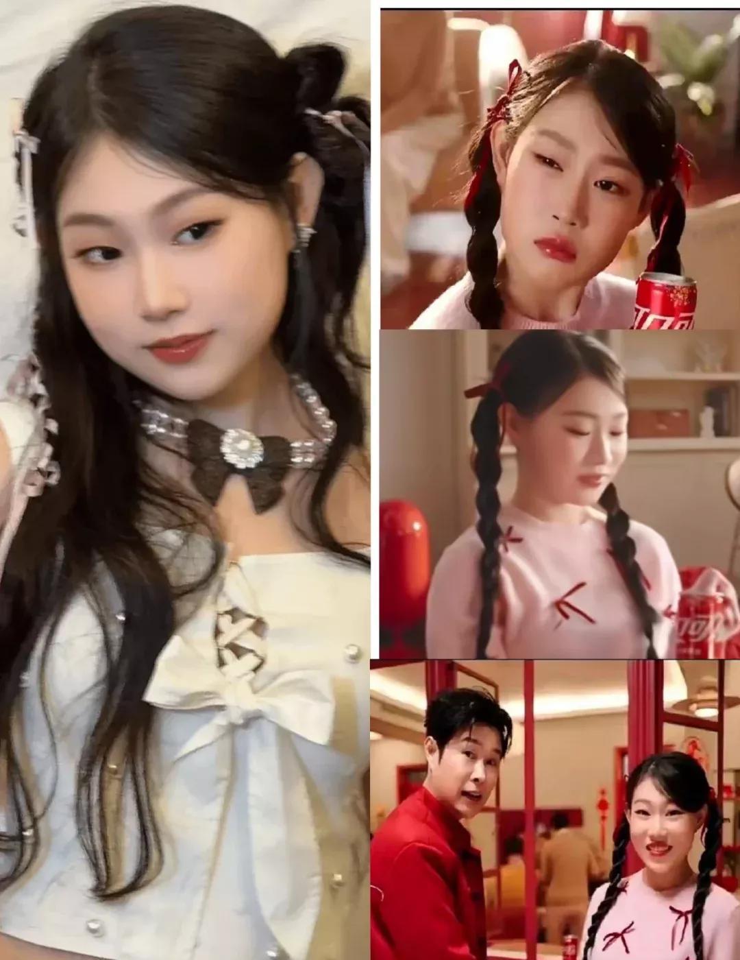 别让化妆师靠近孩子，一个粉底就能毁掉所有灵气。沈佳润在可口可乐新年广告里，被刷