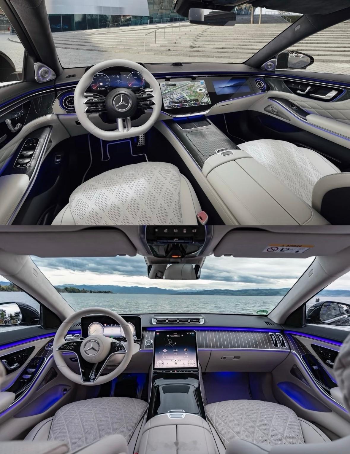 全新奔驰S级（上）对比老款奔驰S级（下），有一说一，多少人认为老款更耐看？