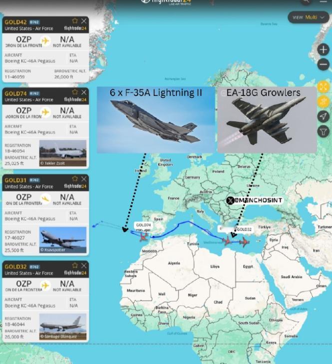 美军打击伊朗出师不利，6架F-35A战斗机被迫掉头，白宫随即收到一个噩耗！最