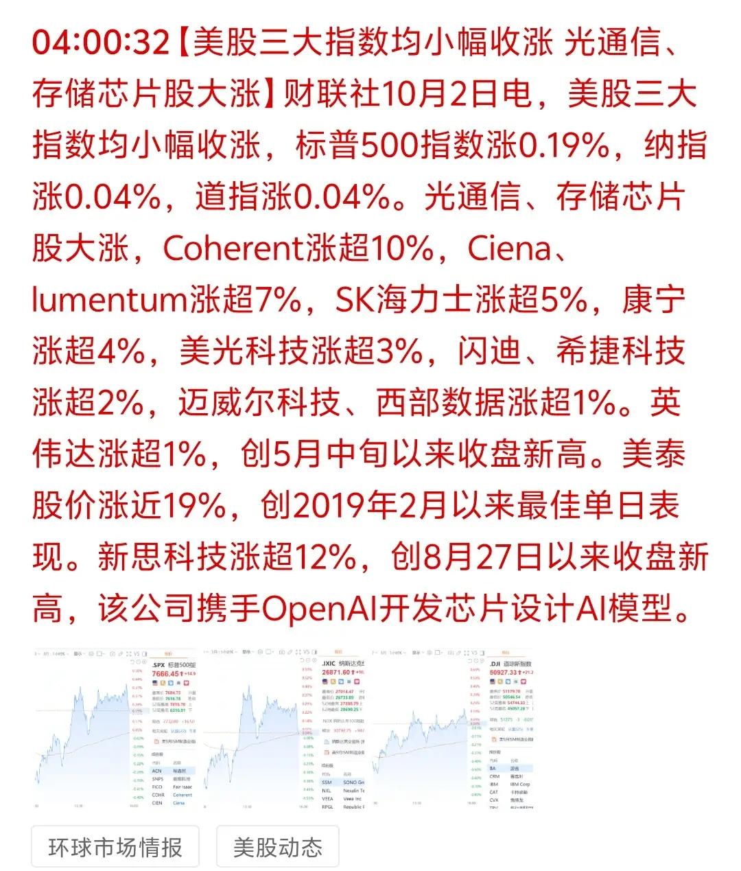A股CPO板块迎来催化窗口：美股光通信巨头集体大涨，节后算力方向重点关注隔