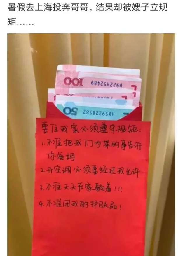 暑假去上海投奔哥哥，结果却被嫂子立规矩