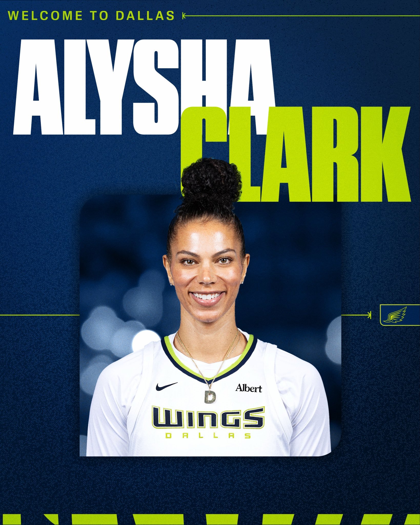 达拉斯飞翼和现年38岁的三届WNBA冠军成员艾莉莎·克拉克签下一年合同。