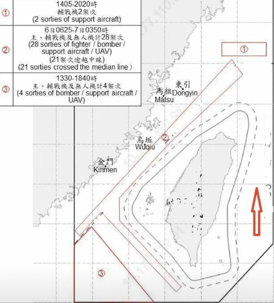 解放军34架战机+辽宁舰合围台岛！台军急晒‘雄升导弹’壮胆，专家：炒冷饭难掩心虚！