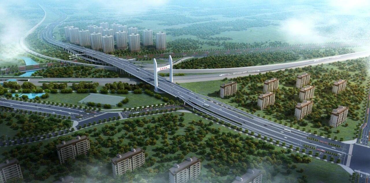 合肥市北部主干路——淮南路跨铁路桥成功转体！淮南北路作为沟通合肥南北方向的主干