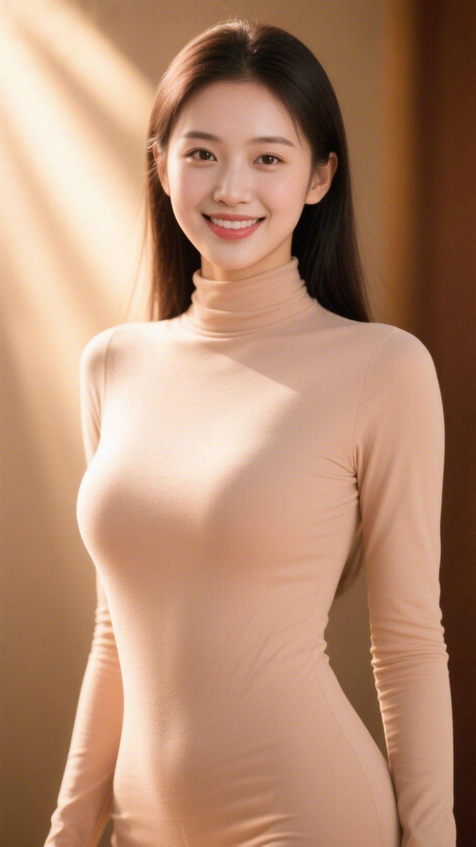 暖光漫染安闲时暖金色的光束斜斜漫过，落在温润的浅棕背景上，晕出层层柔润的光