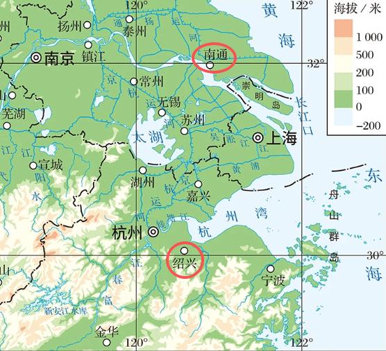 南通在经济总量上超过绍兴，主要得益于地理优势和产业承接能力。地理上南通有江有海，