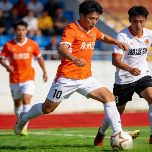 破球烂网又何妨！湘超永州队员踢出热血团结，这才是体育最动人的模样一球破网，