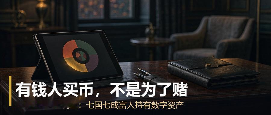 CoinShares这份调查里最反常的一点：有钱人买币，压根不是为了赌。调查