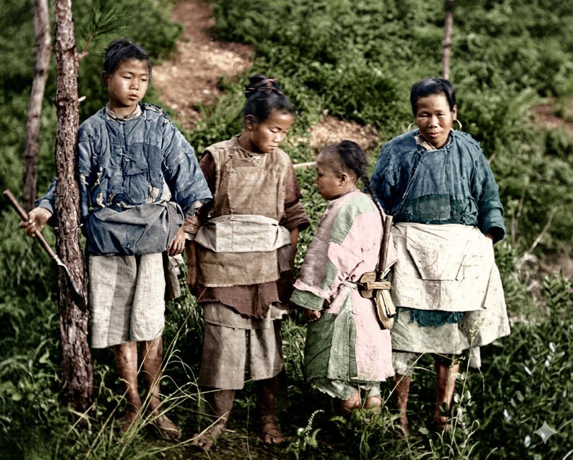 这张照片，由苏格兰摄影师约翰·汤姆逊于1868-1872年在福建山区拍摄，照片中