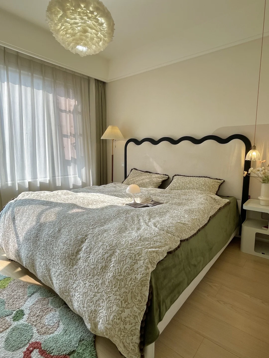 抄作业成功！16平卧室加上奶油风床真的绝～