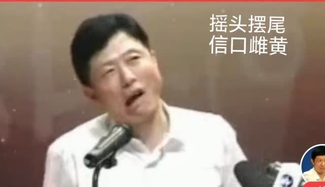 这家伙是摇头晃脑信口雌黄。