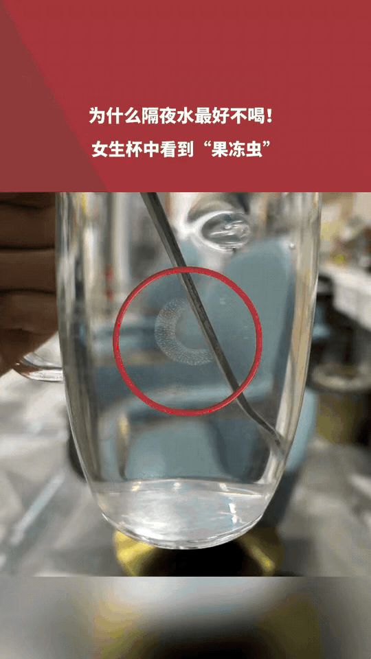 万万没想到。重庆，一女生起床，拿起水杯就要喝水，刚把水杯放在嘴边，她就看到水杯里