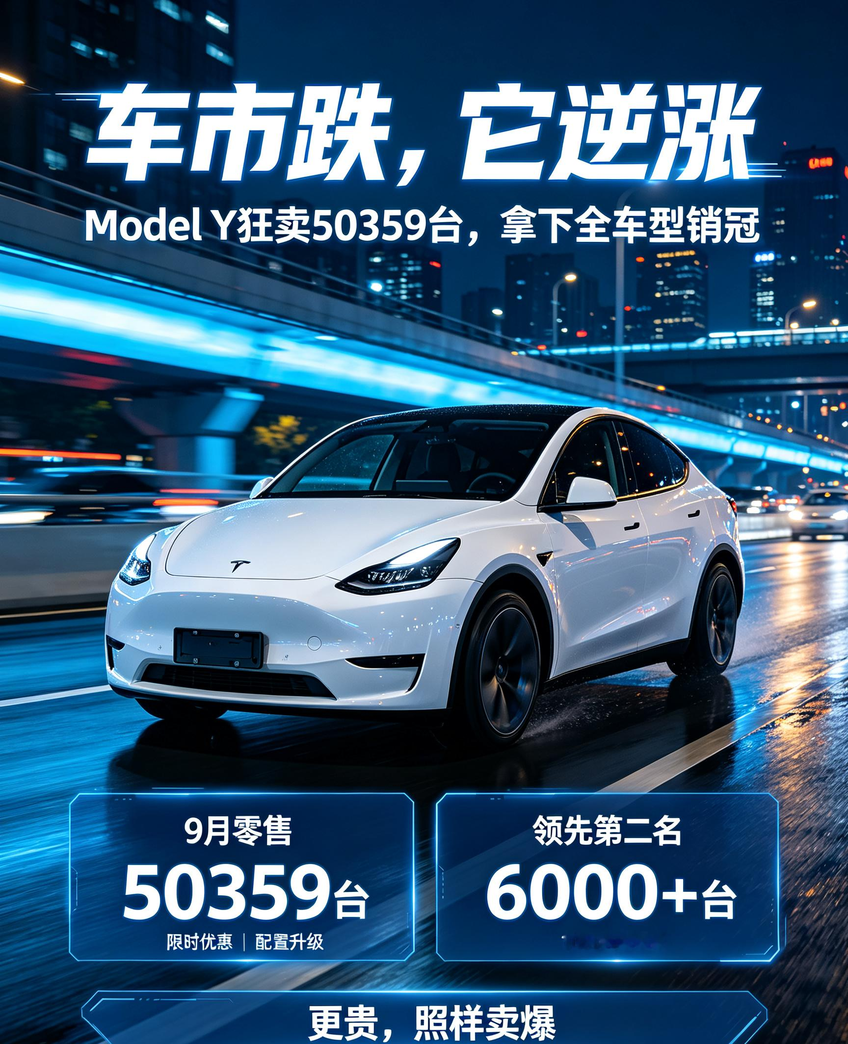车市整体暴跌，高价ModelY狂卖5万+台碾压全场🔥今年“金九”彻底翻车！乘联会最新数据：9月国内