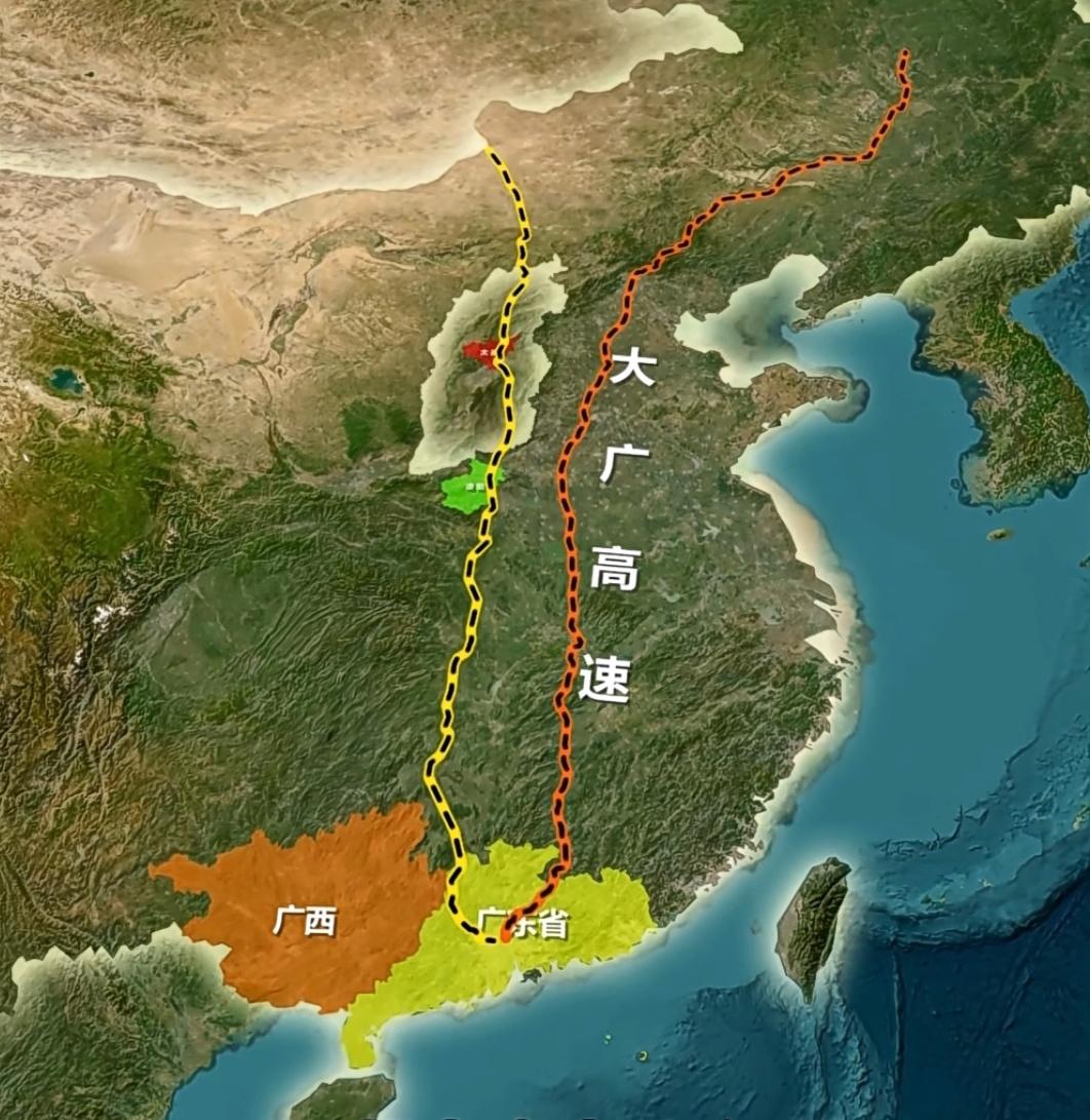中国有大广高速和二广高速，都是同样走向同样南方大省广东的高速，那有没有三广或者四