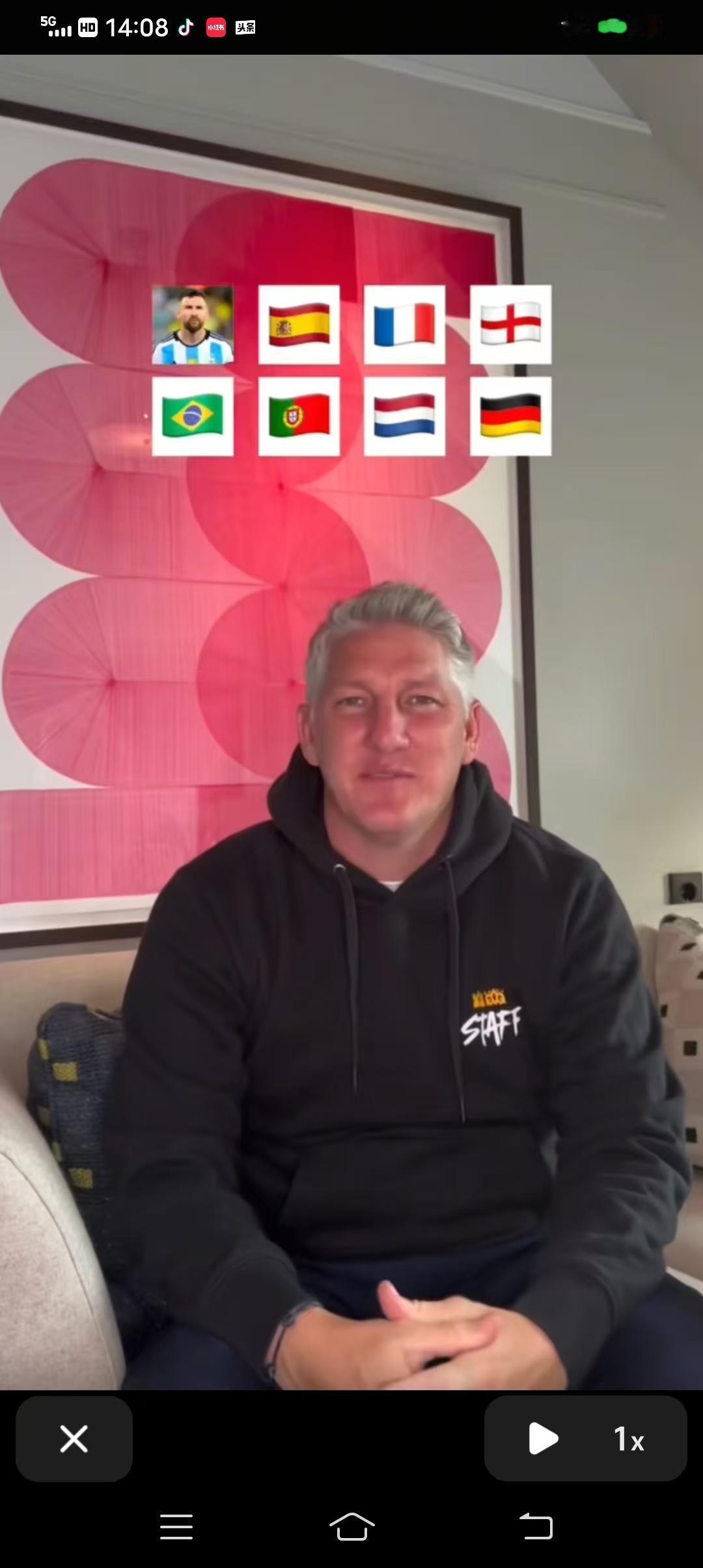 “小猪”施魏因施泰格心目中每个国家足球界的goat！阿根廷:梅西西班牙:亚马