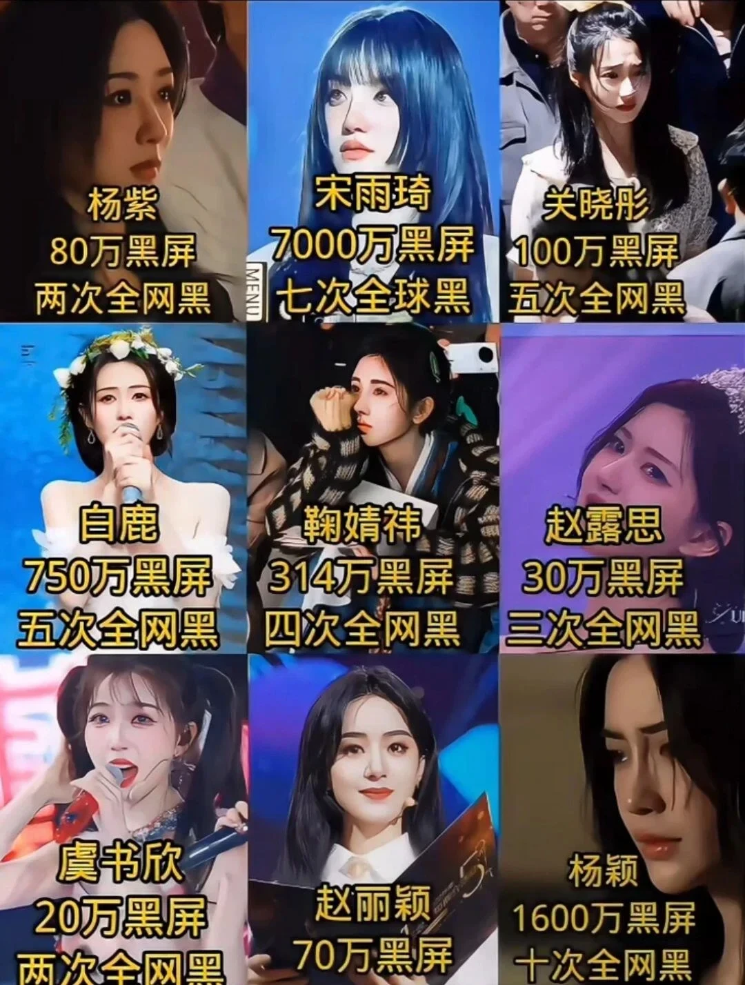 她们的粉丝心理素质得有多强啊