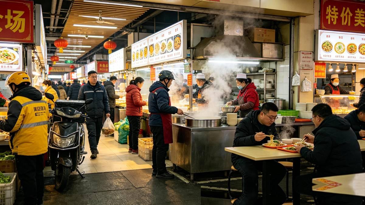 谁能想到，老外对北京“物价上天”的刻板印象，居然在一碗16块钱的地下美食城小吃面
