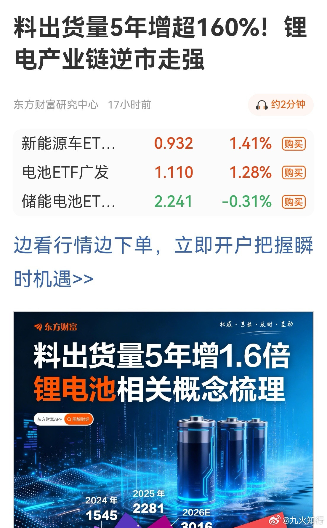 昨晚的一篇文章，把锂电池推向了高潮。最近电池和储能断断续续都有机会，就是不够集中