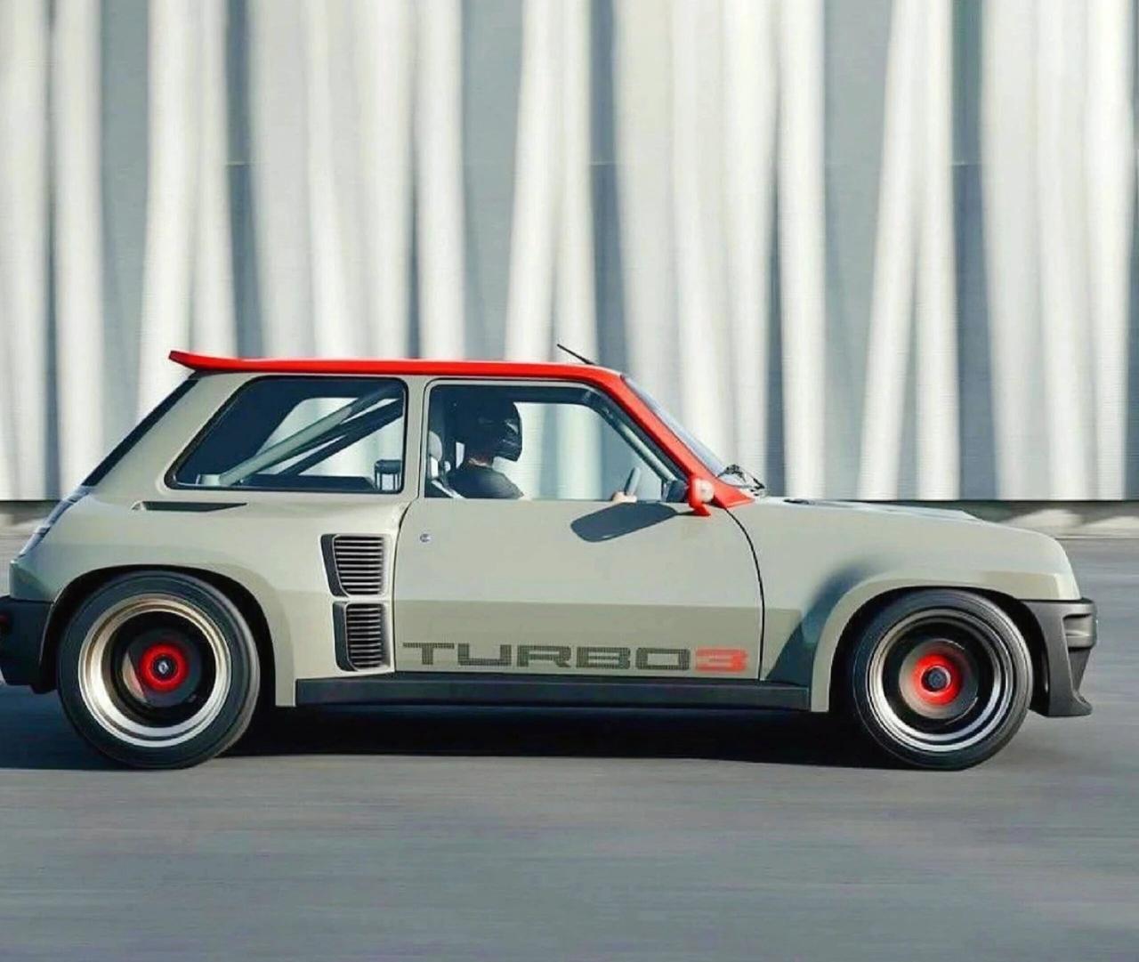 被雷诺5Turbo概念车帅晕！法式复古审美太会了谁还敢质疑法国人的设计功底？雷