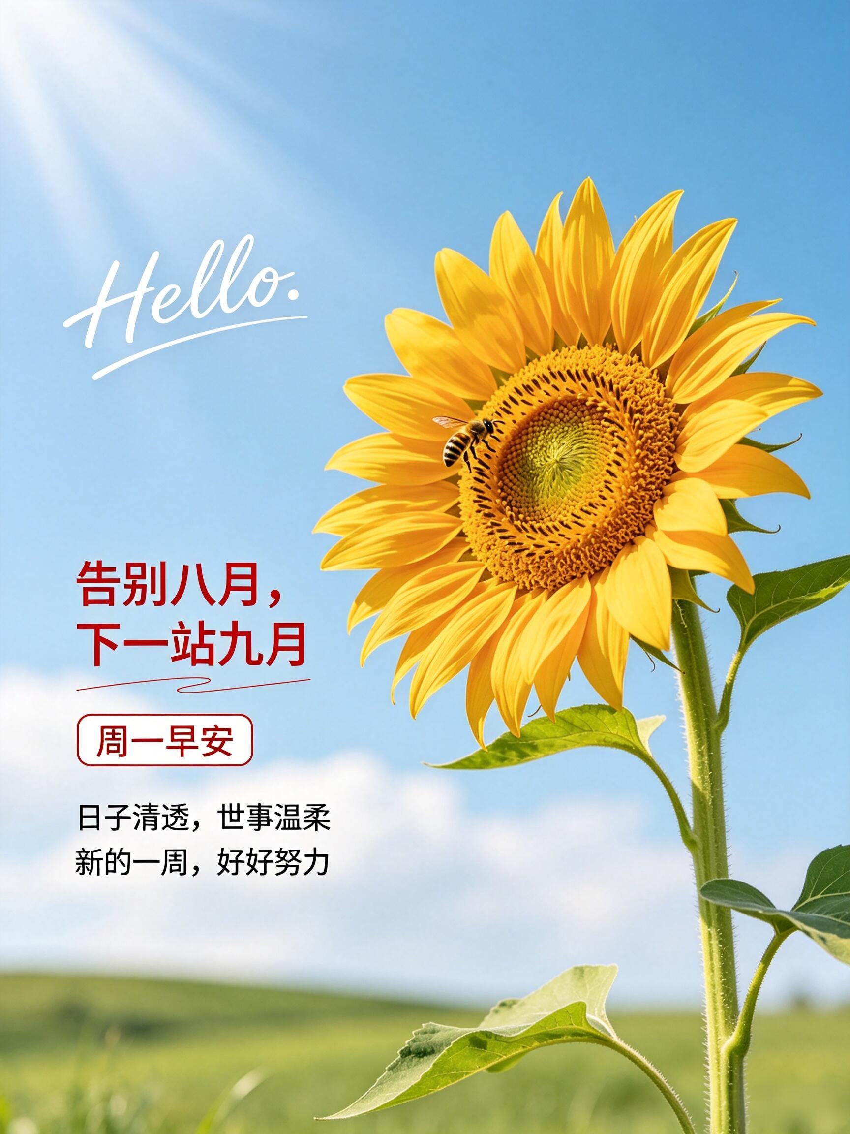 2026.8.31八月再见，九月你好早安祝福图片壁纸拿图吱一声噢～